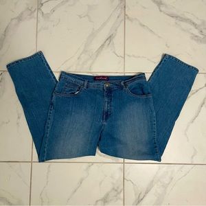 Gloria Vanderbilt Jeans Plus Size 14 Short Classic High Rise Blue Stretchy Denim